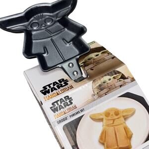 Star Wars Mandalorian Grogu Pancake Set Skillet & Mix Baby Yoda Disney Gift New